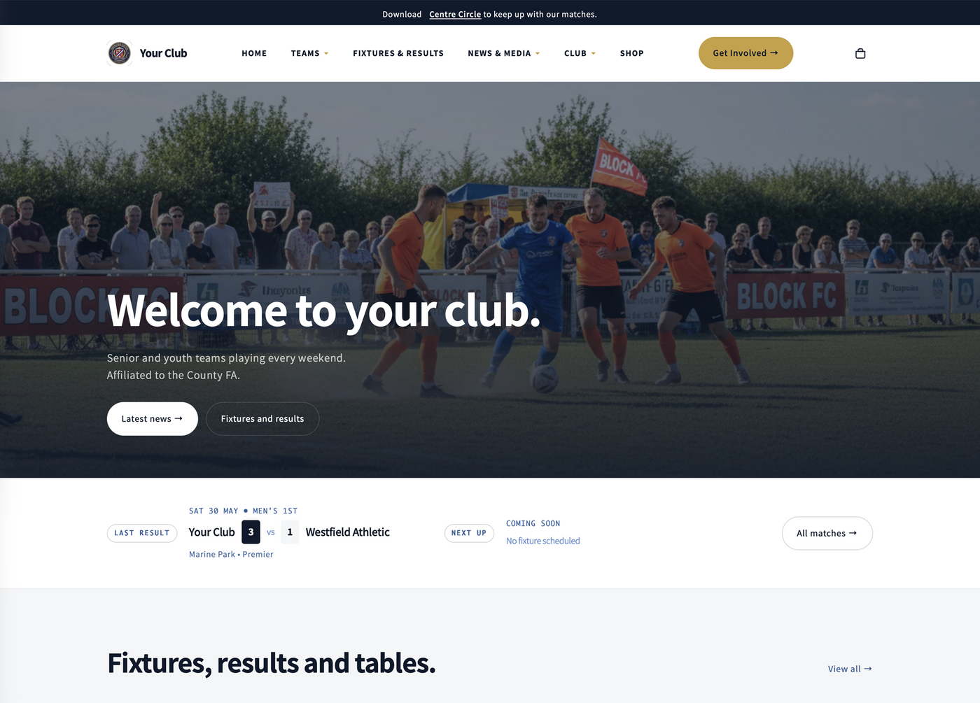 Amateur Football Club Website